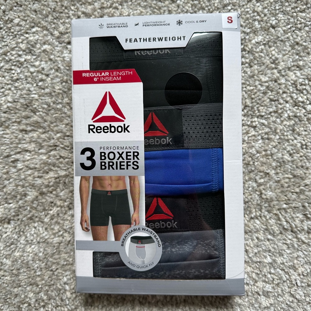 NWT!‎ Men’s Reebok Performance Boxer Briefs